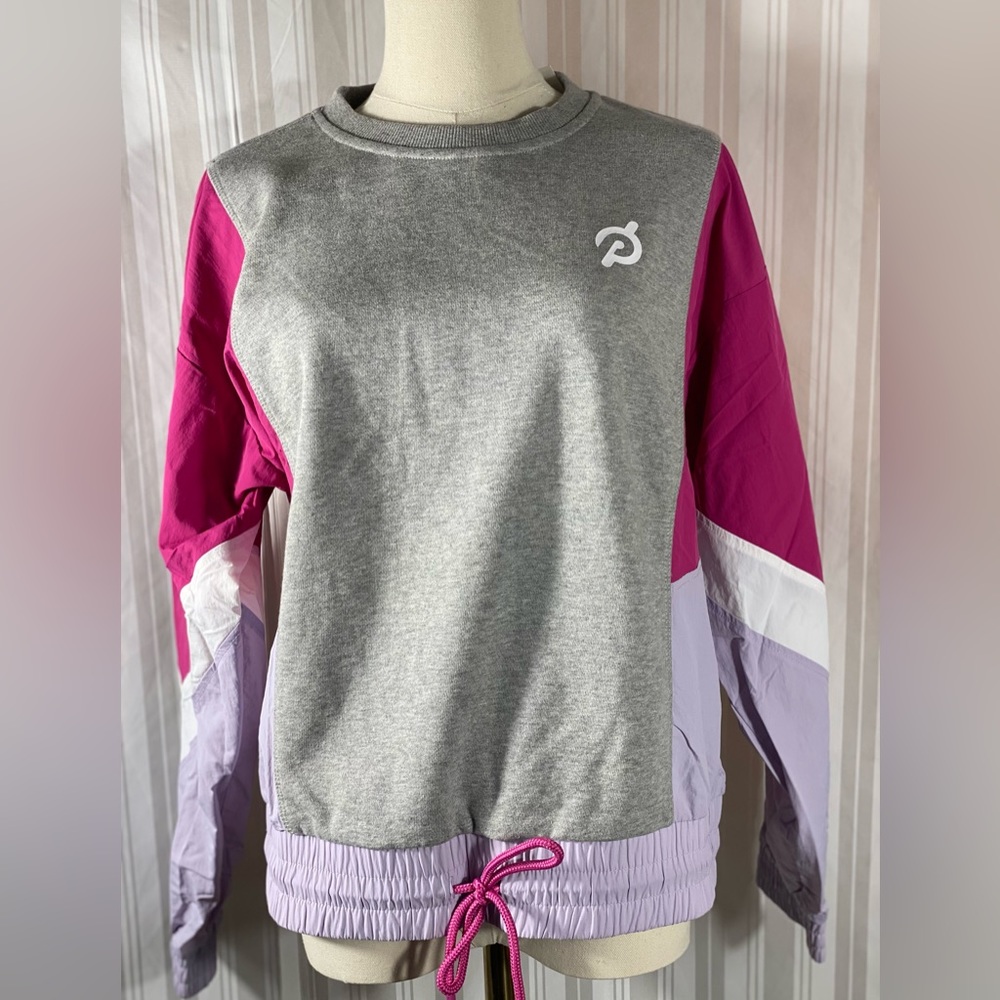 Peloton Chic Fabric Mix Pullover in SMALL